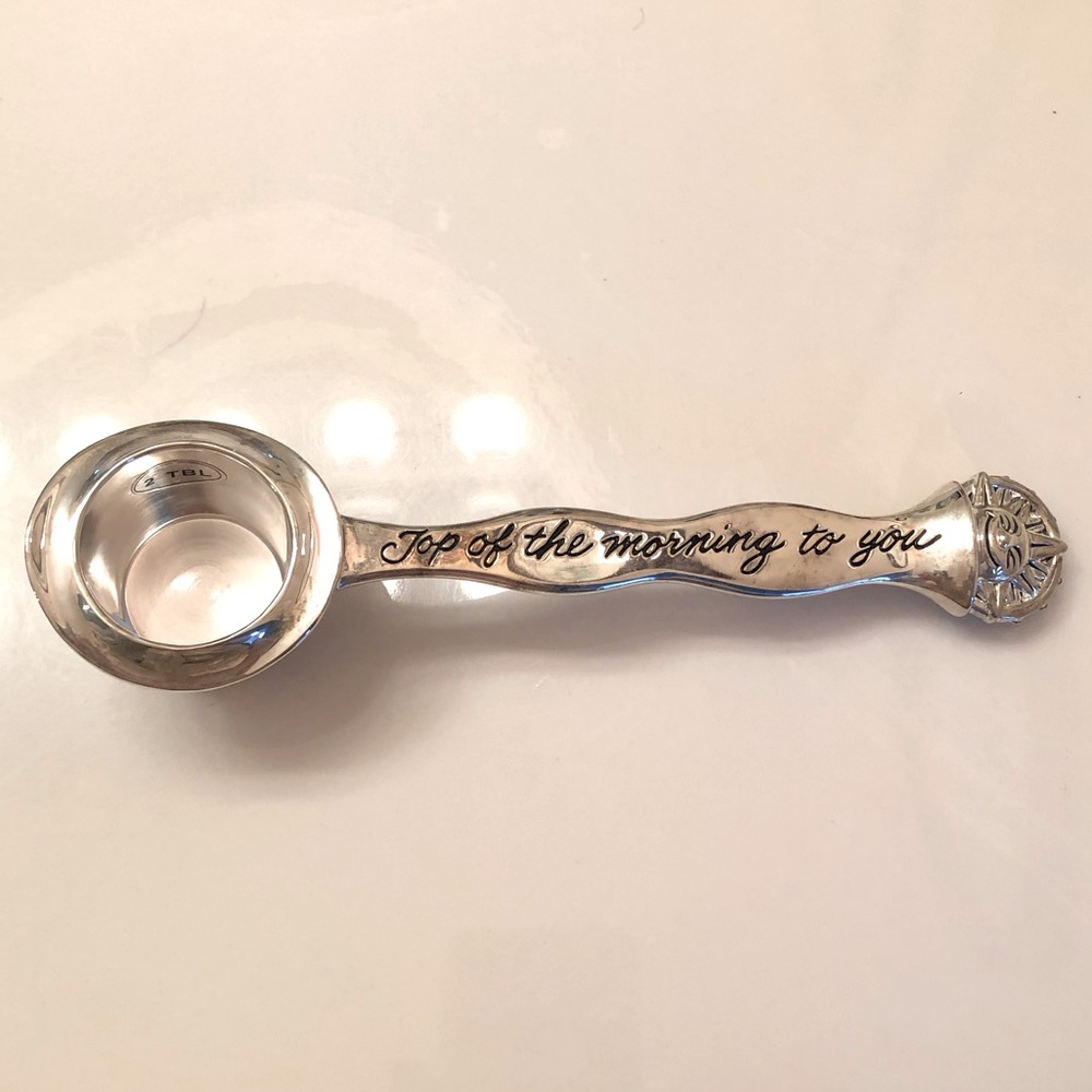 Silver plate coffee scoop. From Neiman Marcus
